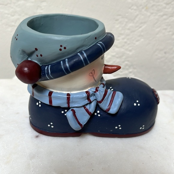 NIB Snowman Candle Holder & Snowman Head Christmas Candle Snuffer - Picture 4 of 14